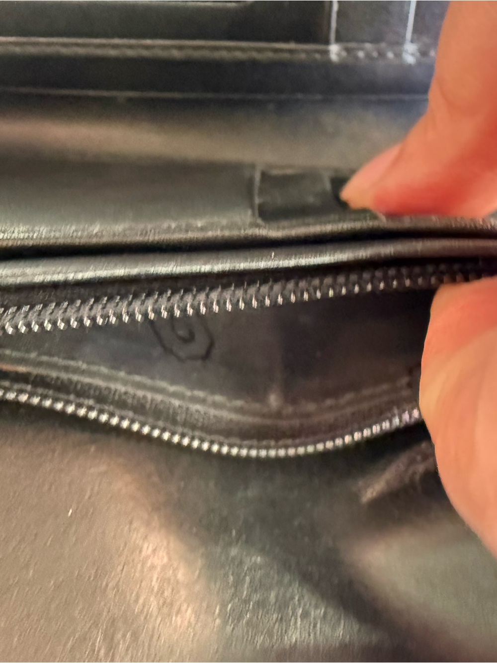 Coach Saffiano Leather Tri-Fold Wallet - Picture 6 of 12